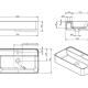 Lavabo sobre encimera Unisan Sanidusa Sanlife Croquis 2