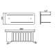 Estante de ducha Imex Bethari Croquis 5