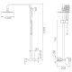 Conjunto de ducha Imex Liverpool Croquis 2