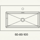 Lavabo encastrado 11.5 cm alto Visobath Nantes Croquis 15
