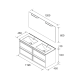 Conjunto mueble de baño Salgar Attila Croquis 14