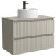 Conjunto mueble de baño Salgar Kira con lavabo sobre encimera Detalle 6