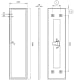 Espejo de baño con luz LED Ledimex New York Croquis 12