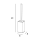 Escobillero de baño Manillons Torrent Sintor Croquis 1