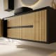 Mueble de baño con encimera de madera maciza Bruntec Alpes 13 Detalle 4