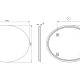 Espejo de baño con luz LED Ledimex Oval Croquis 9