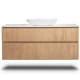 Mueble de baño madera maciza con encimera de solid surface Bruntec Alpes 1 Detalle 3