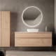 Mueble de baño madera maciza con encimera de solid surface Bruntec Alpes 1 Principal 1