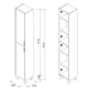 Columna de baño Salgar Contessa Croquis 2