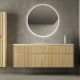 Conjunto de mueble de baño de madera maciza ranurado Bruntec Alpes 2 Principal 1