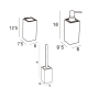 Conjunto de accesorios de baño Manillons Torrent Natura 1900 Croquis 4