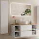 Conjunto mueble de baño con lavabo sobre encimera Salgar Bequia Principal 1
