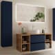 Conjunto mueble de baño con lavabo sobre encimera Salgar Bequia Principal 3