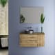 Mueble de baño con encimera de madera Bruntec Coban Principal 1