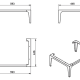 Conjunto mueble de baño con banquillo VisoBath Verso Croquis 13