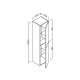 Columna de baño Coycama Landes Croquis 8