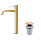 Pack Grifo de lavabo caño alto Imex Monza + Válvula click-clack Principal 3