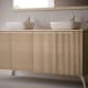 Mueble de baño con encimera de madera maciza con patas Bruntec Alpes 15 Detalle 2