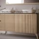 Mueble de baño con encimera de madera maciza con patas Bruntec Alpes 15 Croquis 4