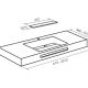 Lavabo encimera Bruntec Illice Croquis 3