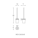 Escobillero de baño Cosmic Duo Round Croquis 3