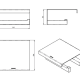 Portarrollos de baño Cosmic The Grid Croquis 8