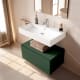 Conjunto mueble de baño Viso con lavabo de cerámica 12 cm de altura y cajonera Nomad Principal 9