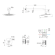 Conjunto de ducha empotrado Imex Bless Croquis 6