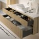 Mueble de baño con encimera de solid surface Bruntec Alpes 5 Croquis 4