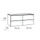 Mueble de baño Coycama Landes Croquis 5