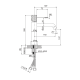 Grifo de lavabo Imex Bless Croquis 42
