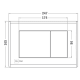 Pack inodoro suspendido + cisterna empotrada + pulsador Strohm Teka Nexos Croquis 7