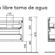 Mueble de baño con encimera de madera Salgar Noja Detalle 10