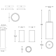 Conjunto de accesorios de baño Cosmic Geyser Croquis 7
