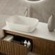 Mueble de baño madera maciza con encimera solid surface Bruntec Alpes 20 Detalle 3