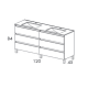 Conjunto mueble de baño Viso Bath Box Croquis 9