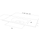 Lavabo de baño encastrado Art and Bath Tibet Croquis 2