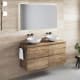 Mueble de baño con encimera de madera Bruntec Roma Principal 5