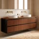 Mueble de baño madera maciza con encimera de madera Bruntec Alpes 18 Principal 0