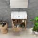 Conjunto mueble de baño fondo reducido 28 cm Coycama Versa Detalle 3