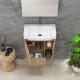 Conjunto mueble de baño fondo reducido 28 cm Coycama Versa Detalle 4