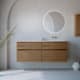 Conjunto de mueble de baño madera maciza palilleria Horizontal Bruntec Alpes 7 Principal 0