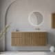 Conjunto de mueble de baño madera maciza palilleria Horizontal Bruntec Alpes 7 Principal 0