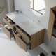 Conjunto de mueble de baño madera maciza palilleria Horizontal Bruntec Alpes 7 Detalle 3