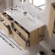 Conjunto de mueble de baño madera maciza ranurada Bruntec Alpes 7 Croquis 4