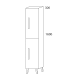 Columna de baño Bruntec Gaia Croquis 5