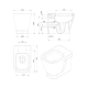 Pack Inodoro + Cisterna empotrada Unisan Sanindusa Look Croquis 15