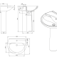 Lavabo de pie Unisan Sanidusa Benissa Croquis 2
