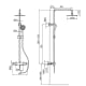 Conjunto de ducha Gme Round Elite Croquis 10