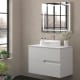 Mueble de baño con encimera piedra compactada mismo color Bruntec Lia colores Principal 4